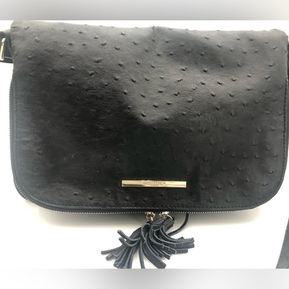 JACK FRENCH LONDON Leather Pebbled crossbody, suede-like lining - Picture 13 of 14